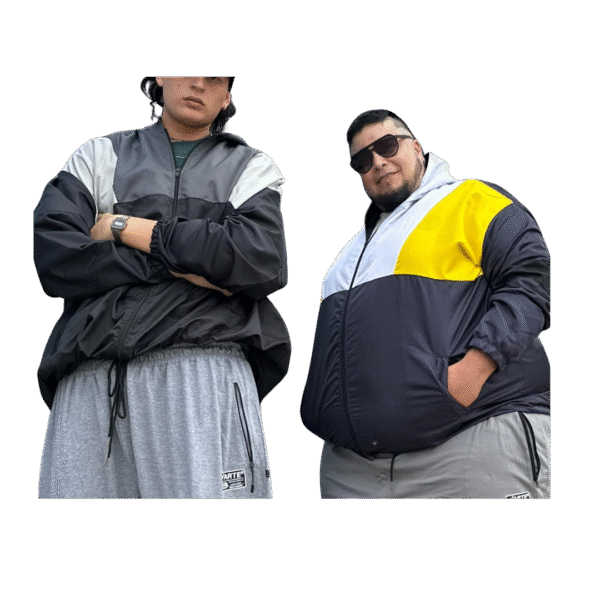 Campera Rompeviento Combinada (Elástico)